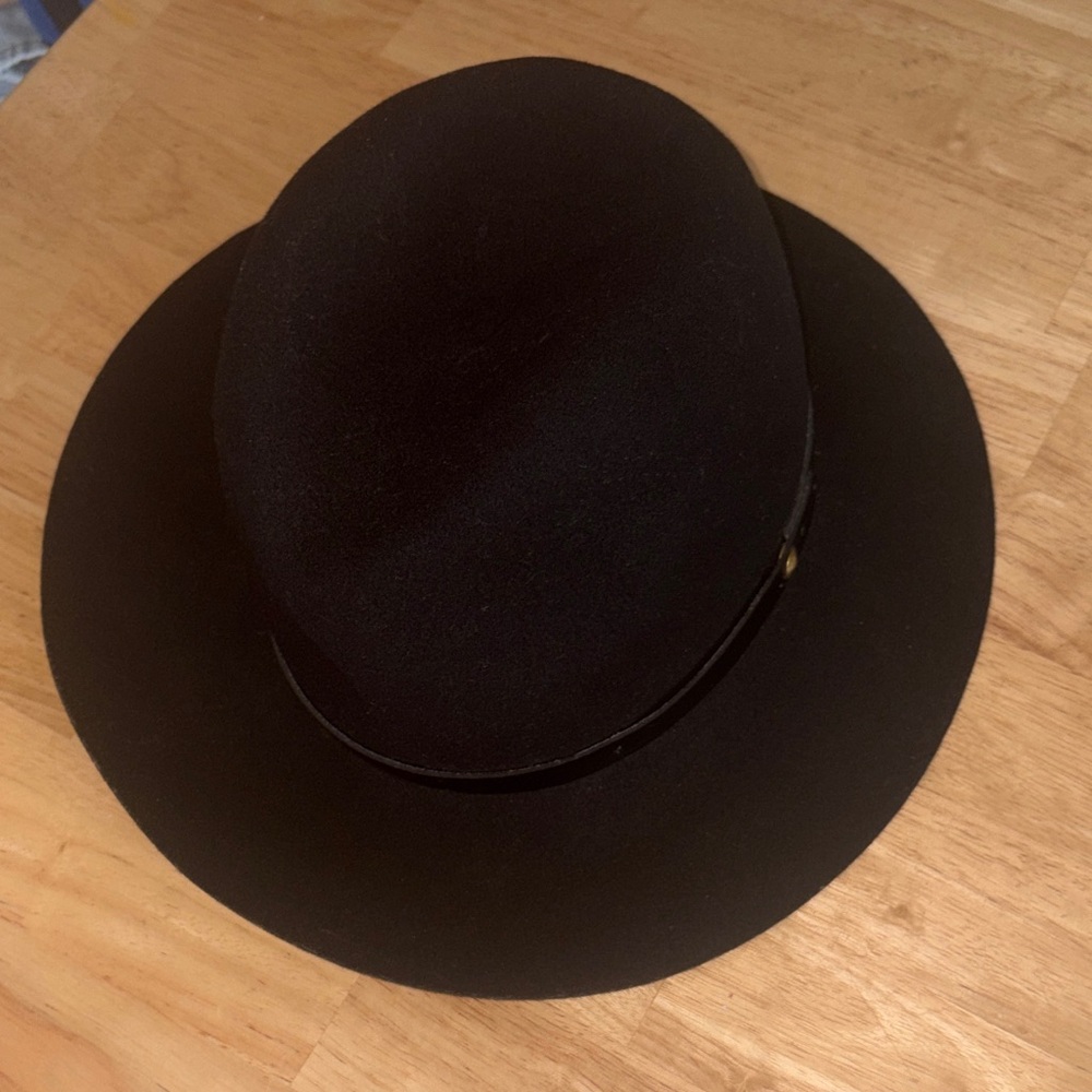 Rag & Bone Black Fedora Hat
